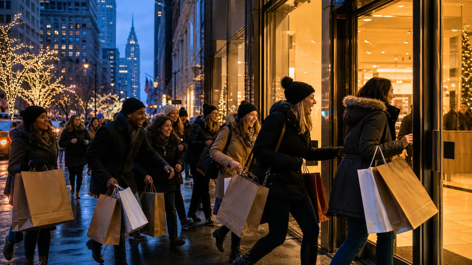Black Friday celebration in United States