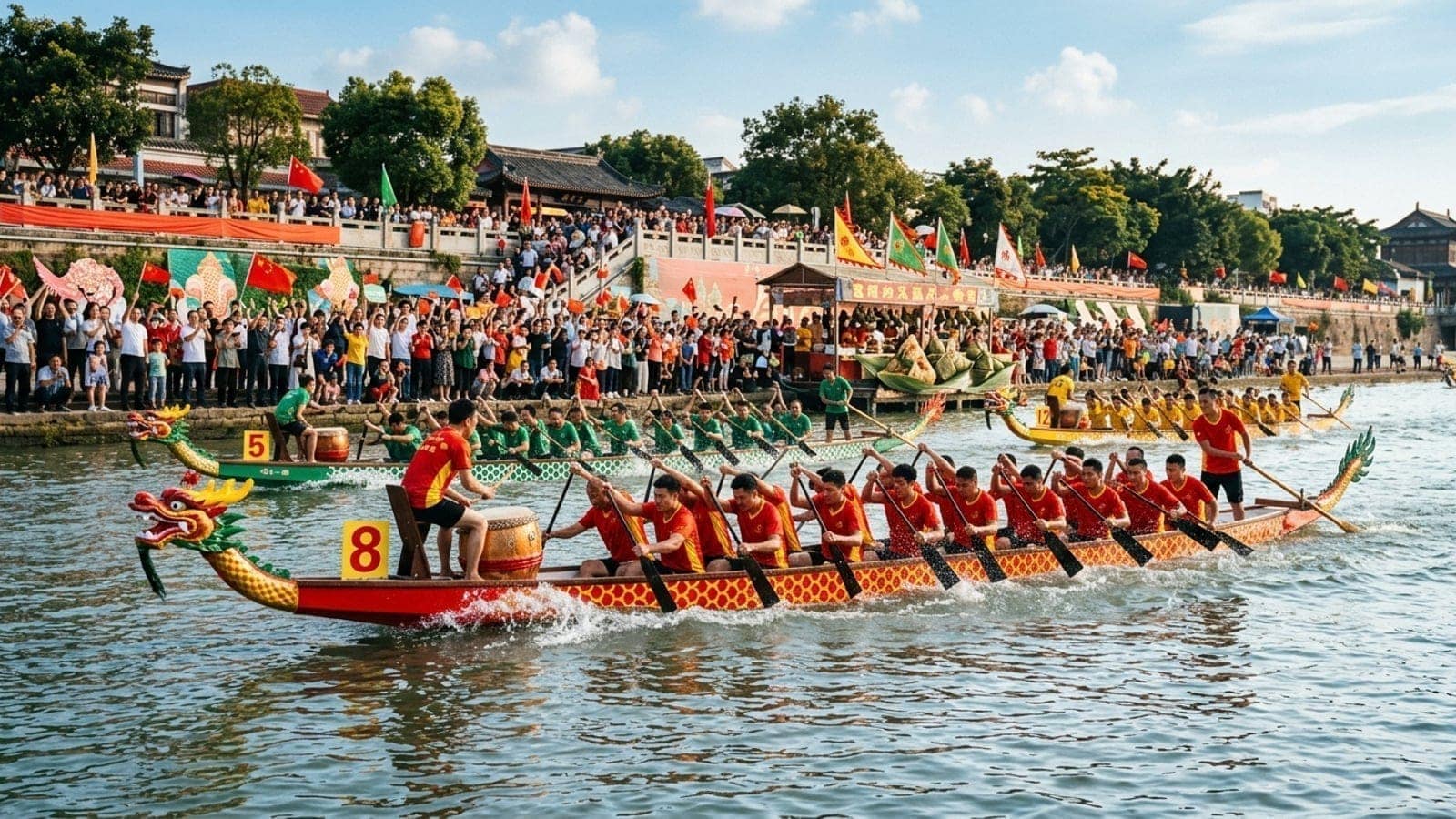 Dragon Boat Festival (Duanwu) celebration in China