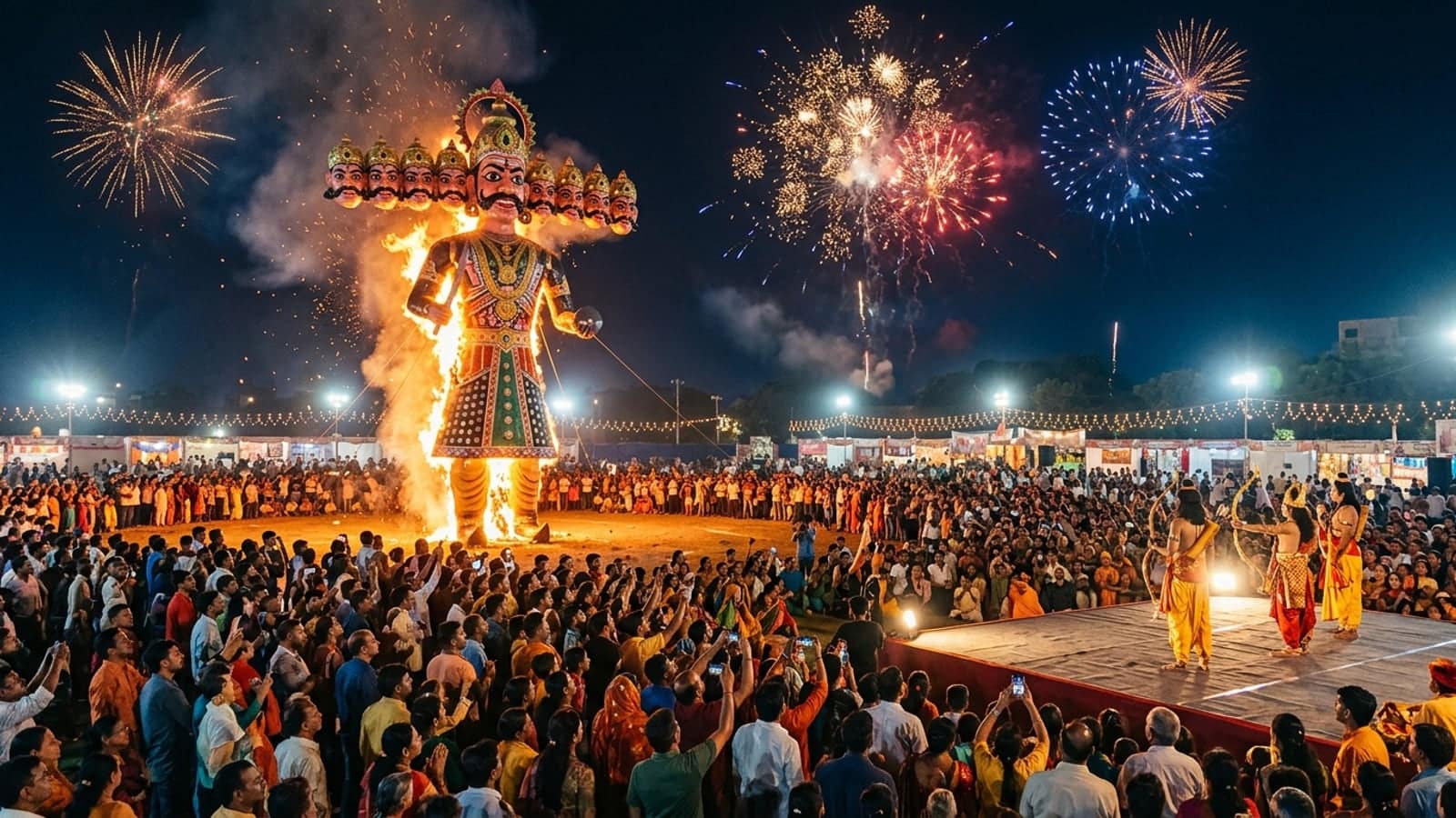 Dussehra (Vijayadashami) celebration in India