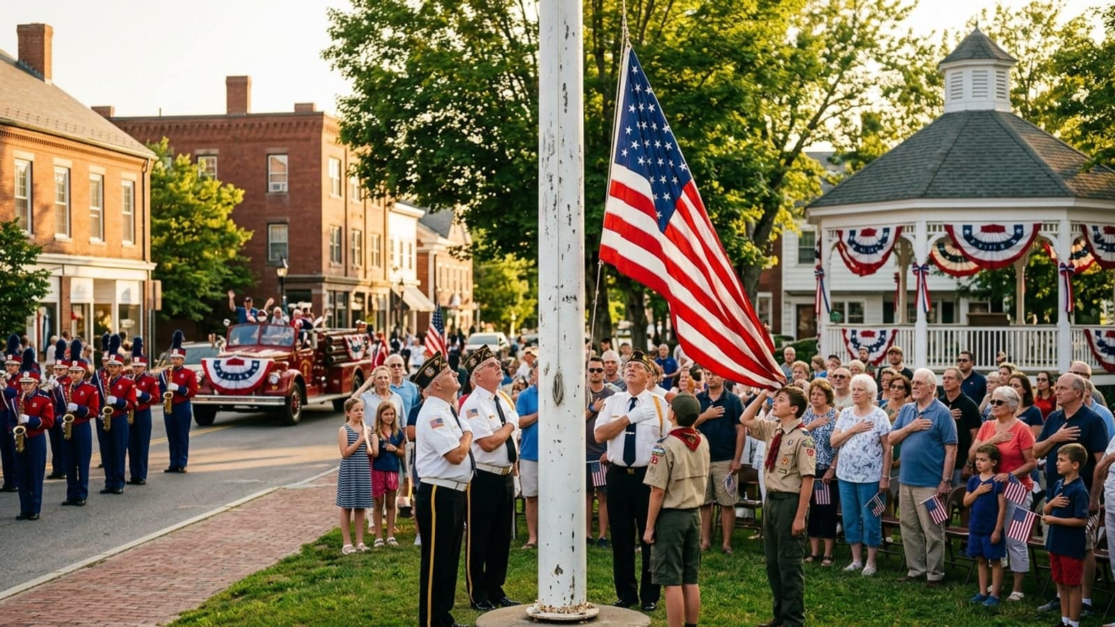 Flag Day celebration in United States