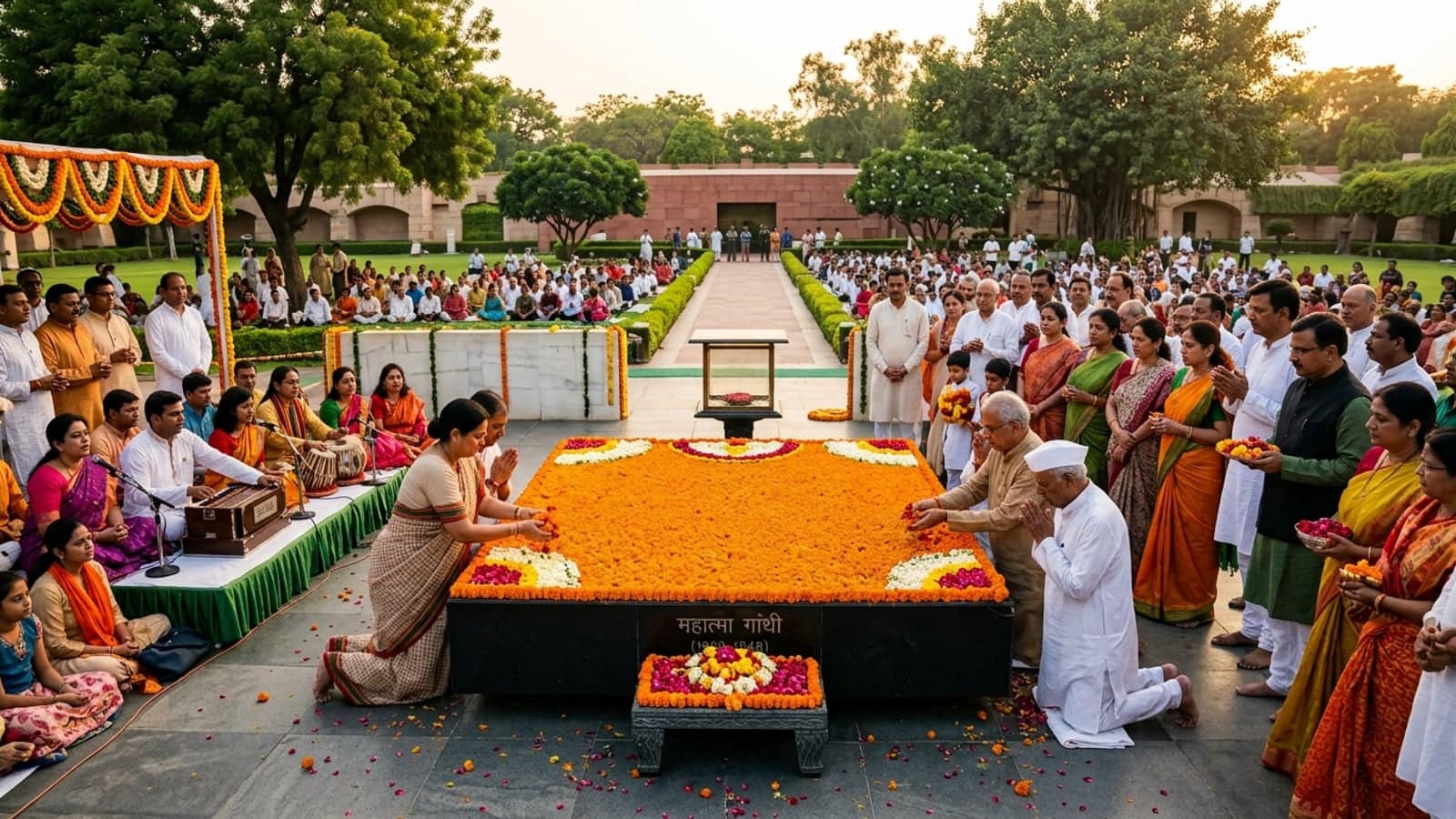 Gandhi Jayanti celebration in India