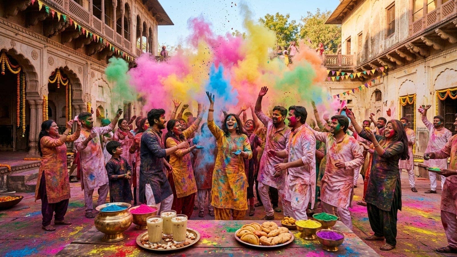 Holi celebration in India
