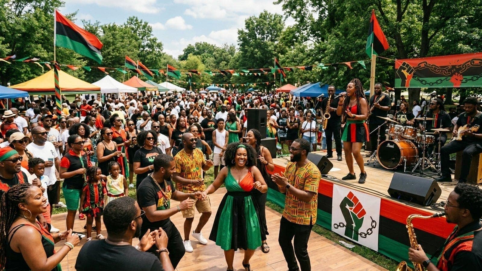 Juneteenth celebration in United States