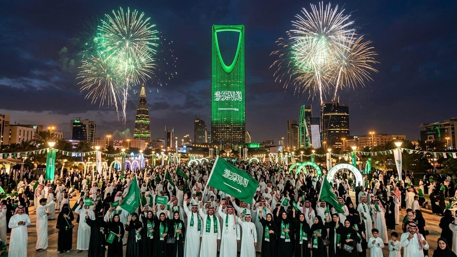 Saudi National Day celebration in Saudi Arabia