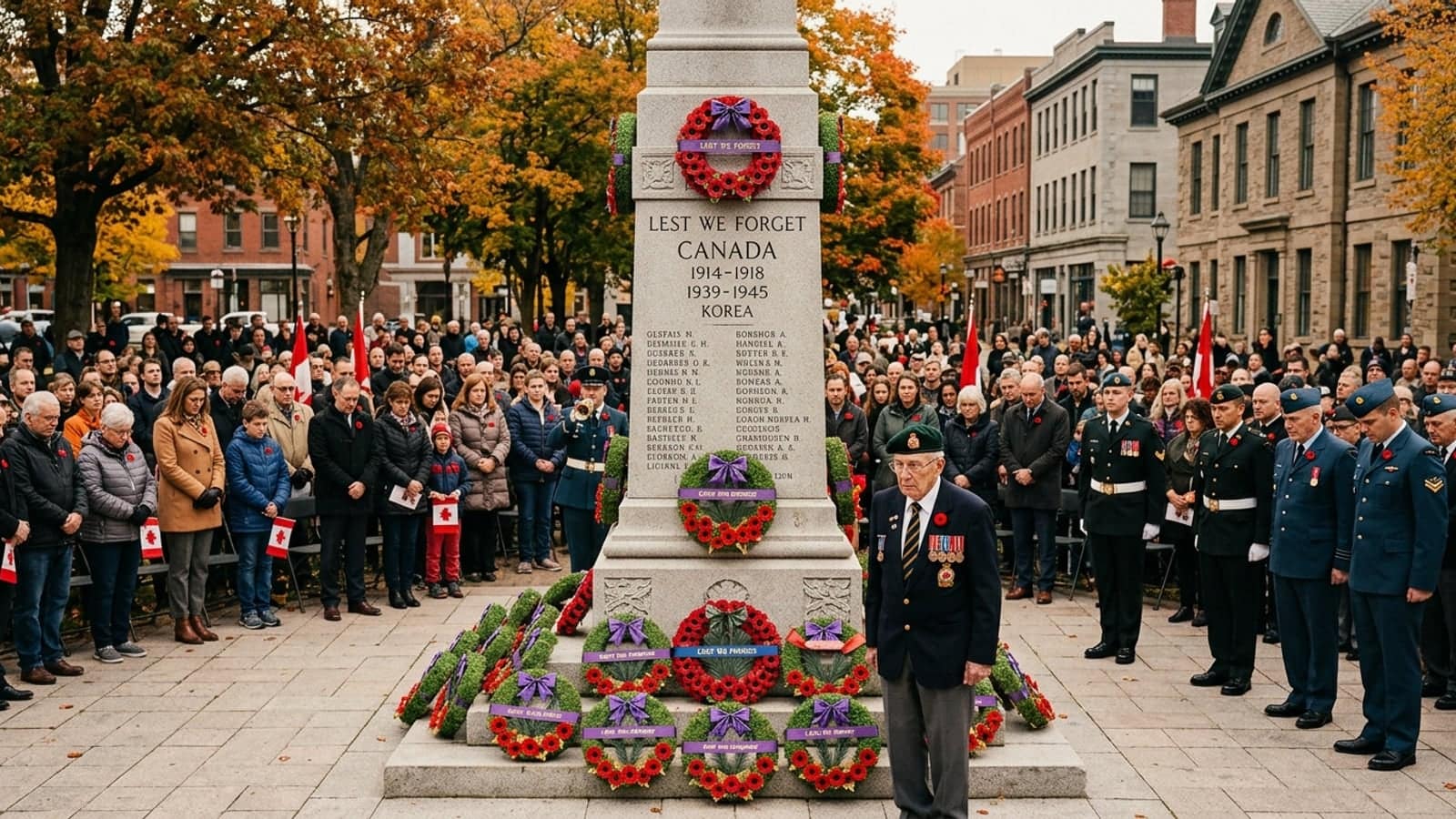 Remembrance Day celebration in Canada