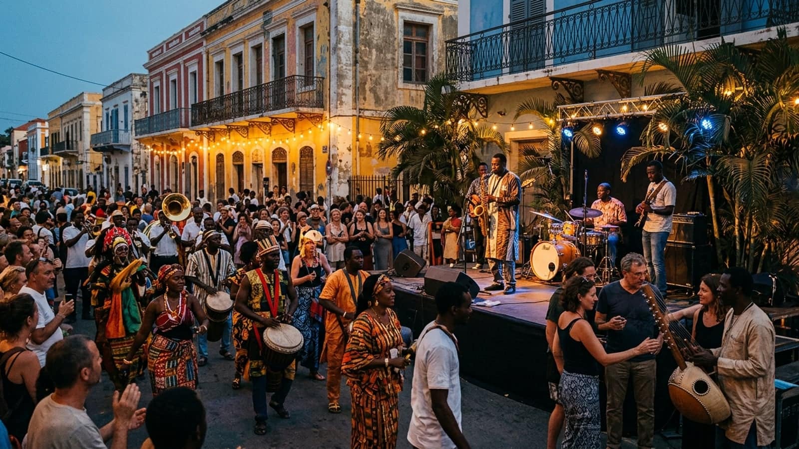 Saint-Louis Jazz Festival celebration in Senegal