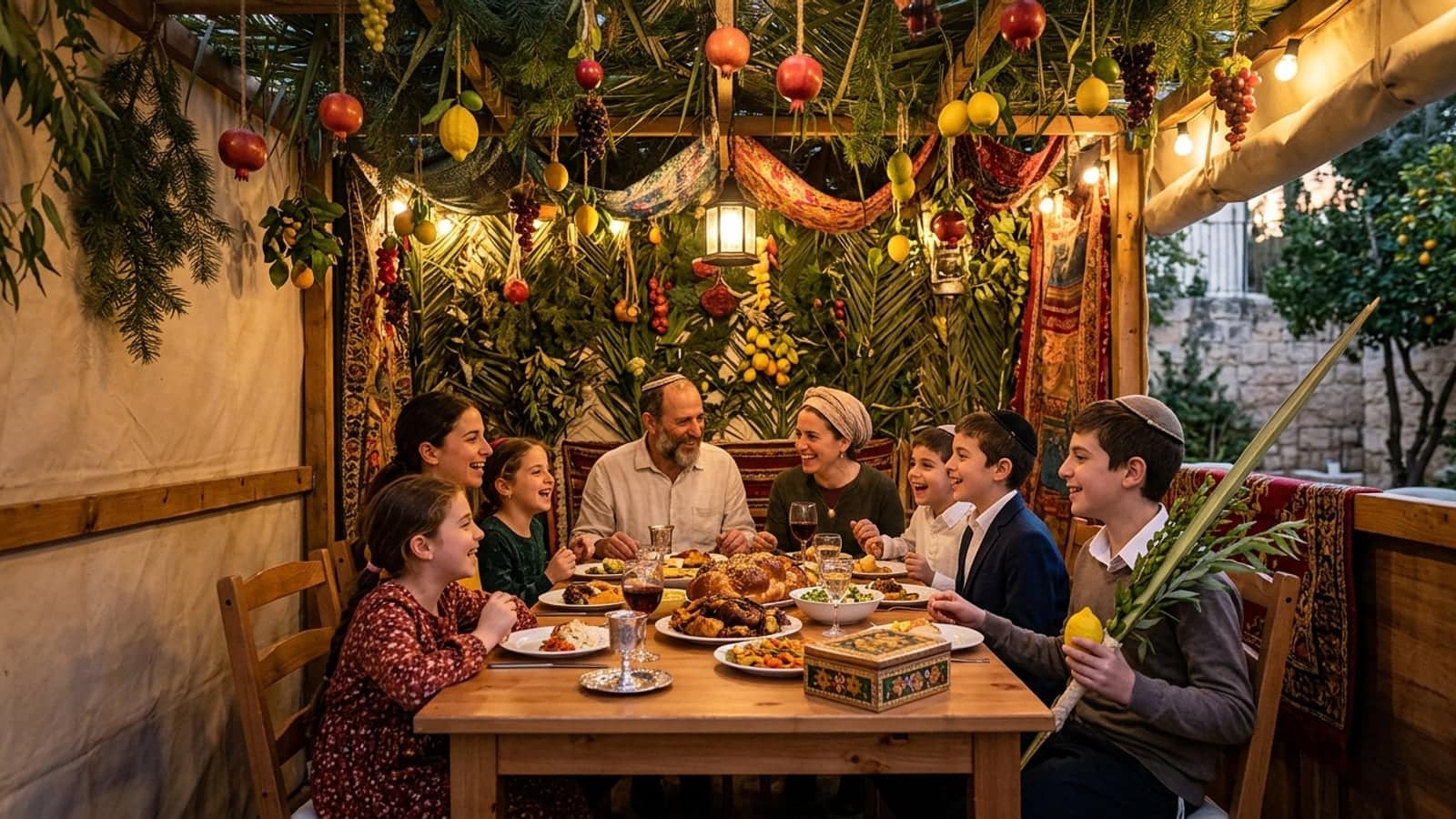 Sukkot celebration in Israel