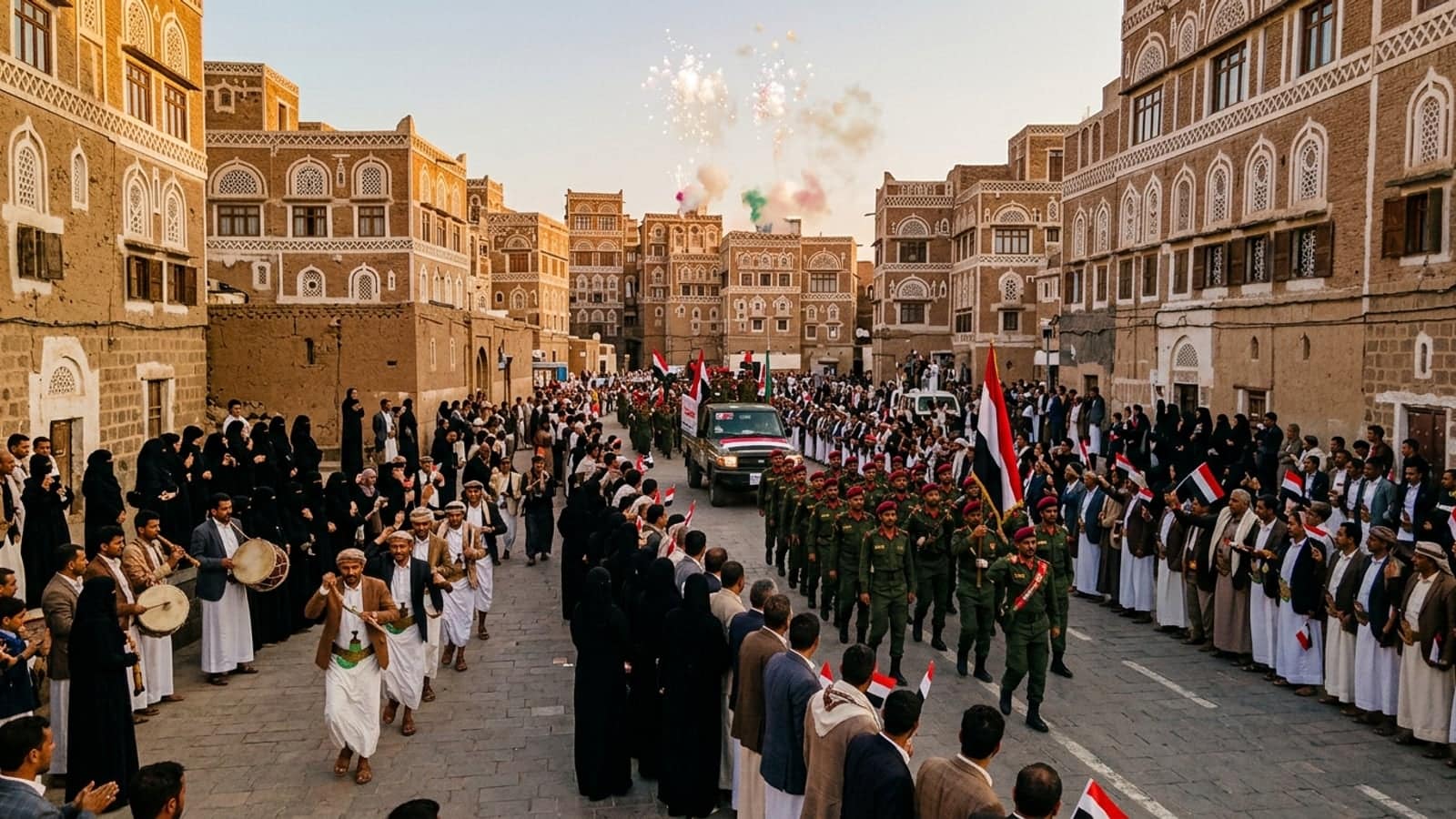 Revolution Day celebration in Yemen